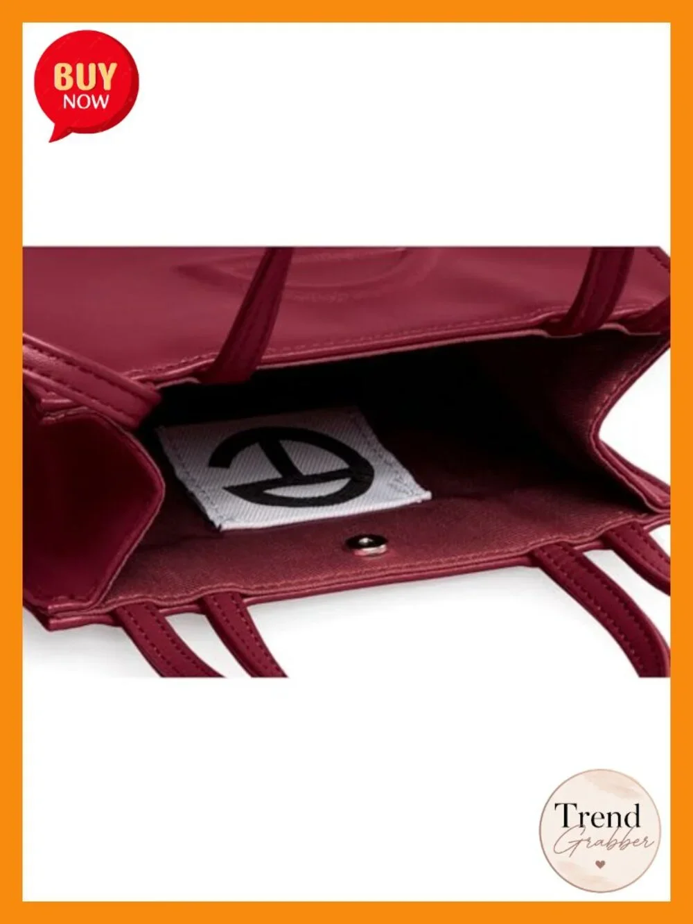 Faux Leather Tote Bag with Double Straps